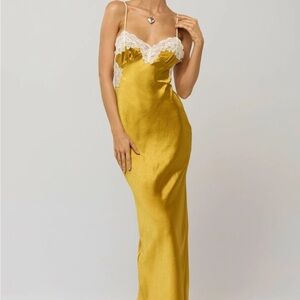 Resa Celine Dress in Gold